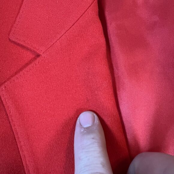 VTG Pendleton Blazer Women 10 Red 100% Wool Two Button Lined Jacket Made USA 60s - Picture 8 of 16